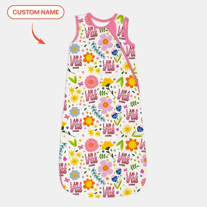 I Am A Child Of God Custom Name Girl Sleep Bag , I Am A Child Of God Custom Name Girl Sleep Bag - XS / 0.5 TOG