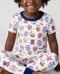 Zweiteiliges, kurzärmliges Pyjama-Set mit Marienkäfern