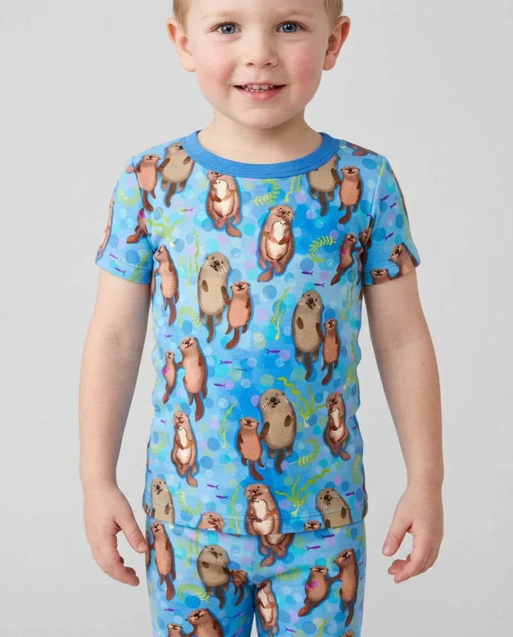 Zweiteiliges, kurzärmliges Pyjama-Set mit Marienkäfern