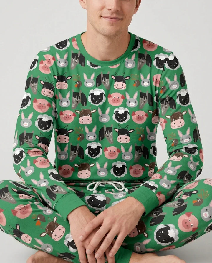 Vorlage Herren-Pyjama-Set