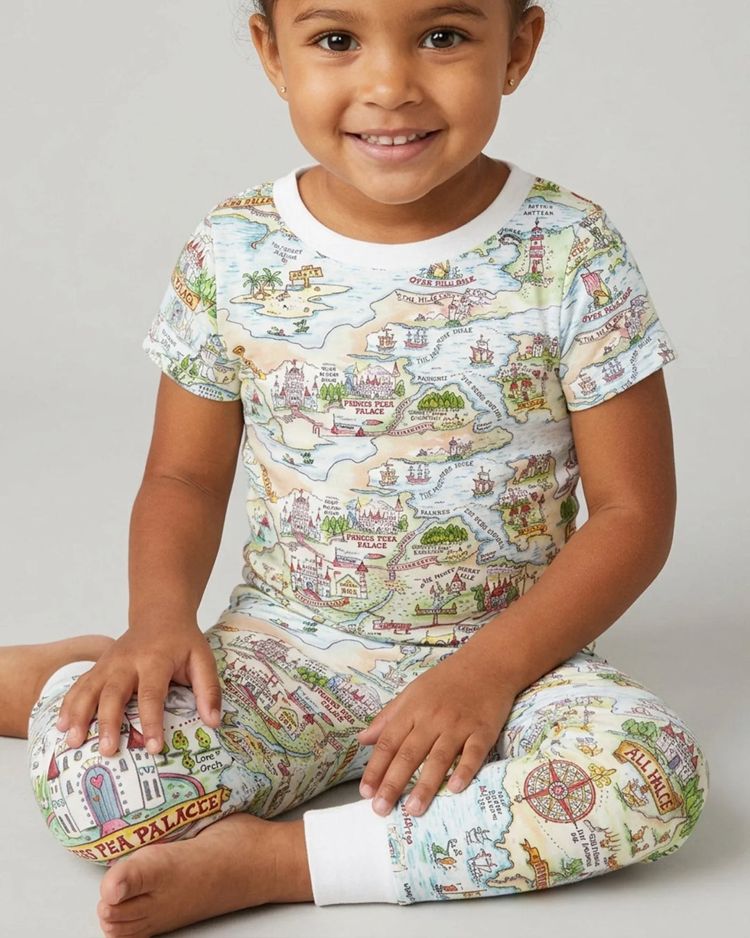 Zweiteiliges, kurzärmliges Pyjama-Set mit Marienkäfern