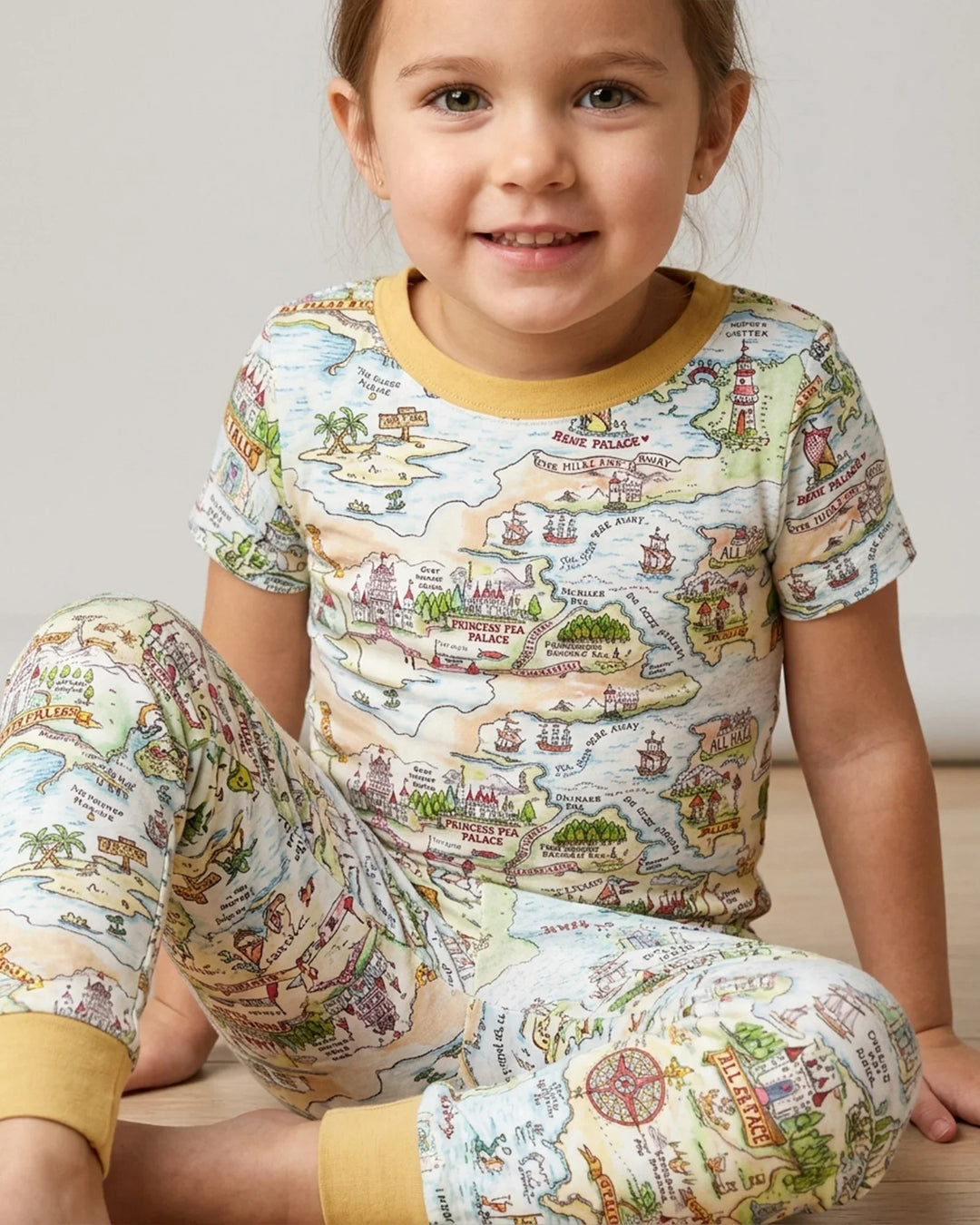 Zweiteiliges, kurzärmliges Pyjama-Set mit Marienkäfern