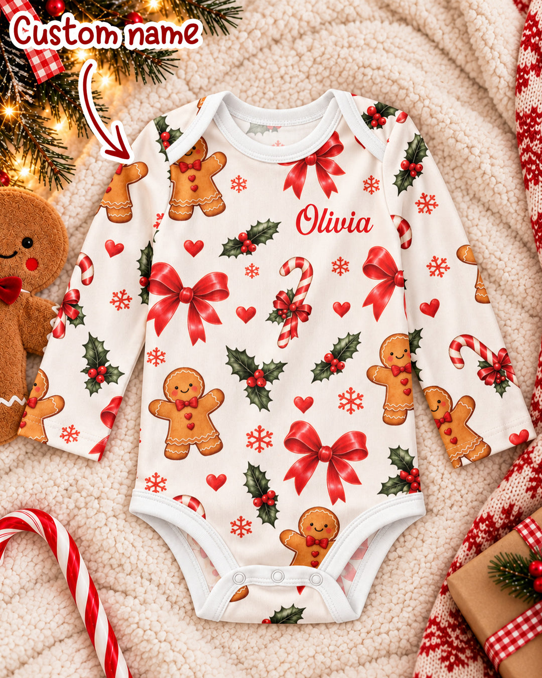 Gingerbread Cuddles Bamboo Bodysuit