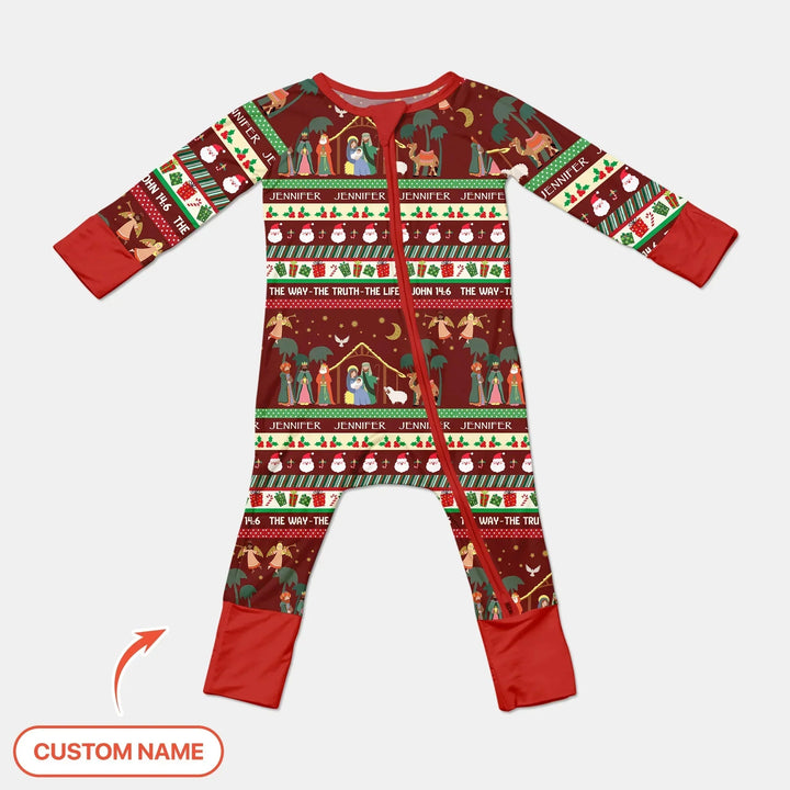 Jesus The Way The Truth The Life Custom Name Convertible Zippy , Jesus The Way The Truth The Life Custom Name Convertible Zippy - 0-3M
