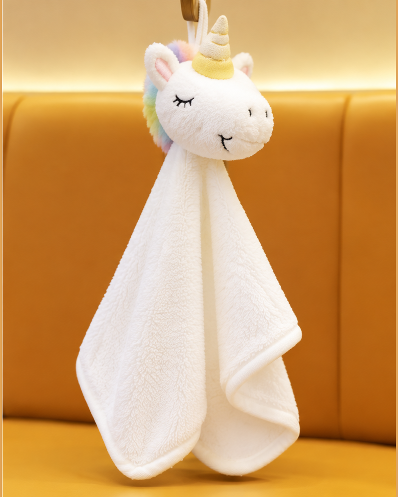 Cute Unicorn Puppet Washcloth