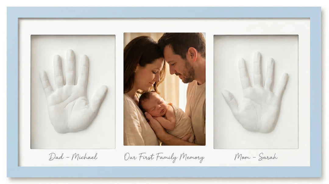 Our First Family Memory Handprint Keepsake Frame