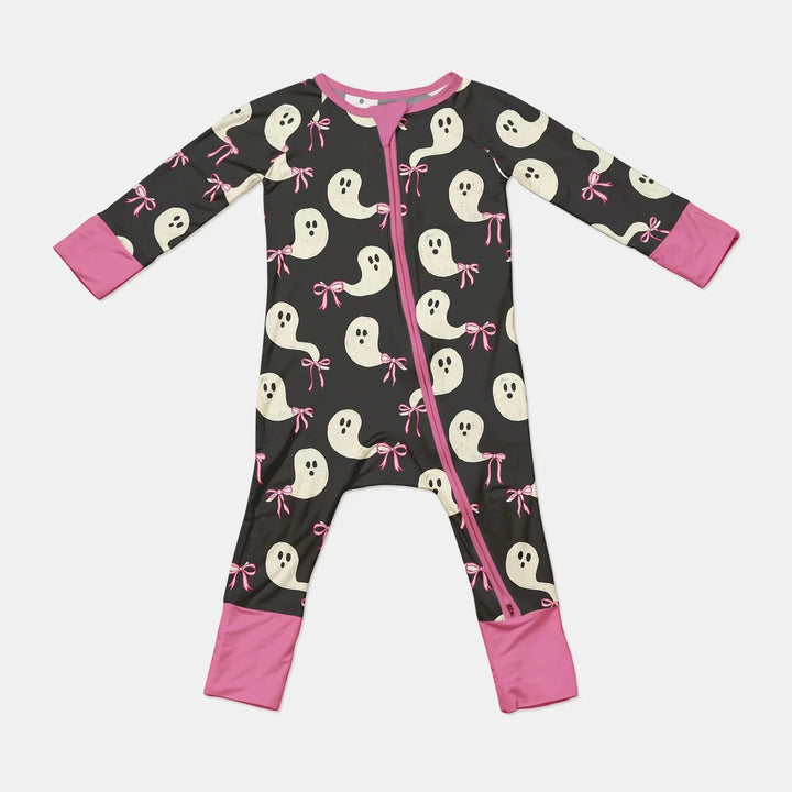 Little Ghosts Convertible Zippy For Halloween , Little Ghosts Convertible Zippy For Halloween - 0-3M