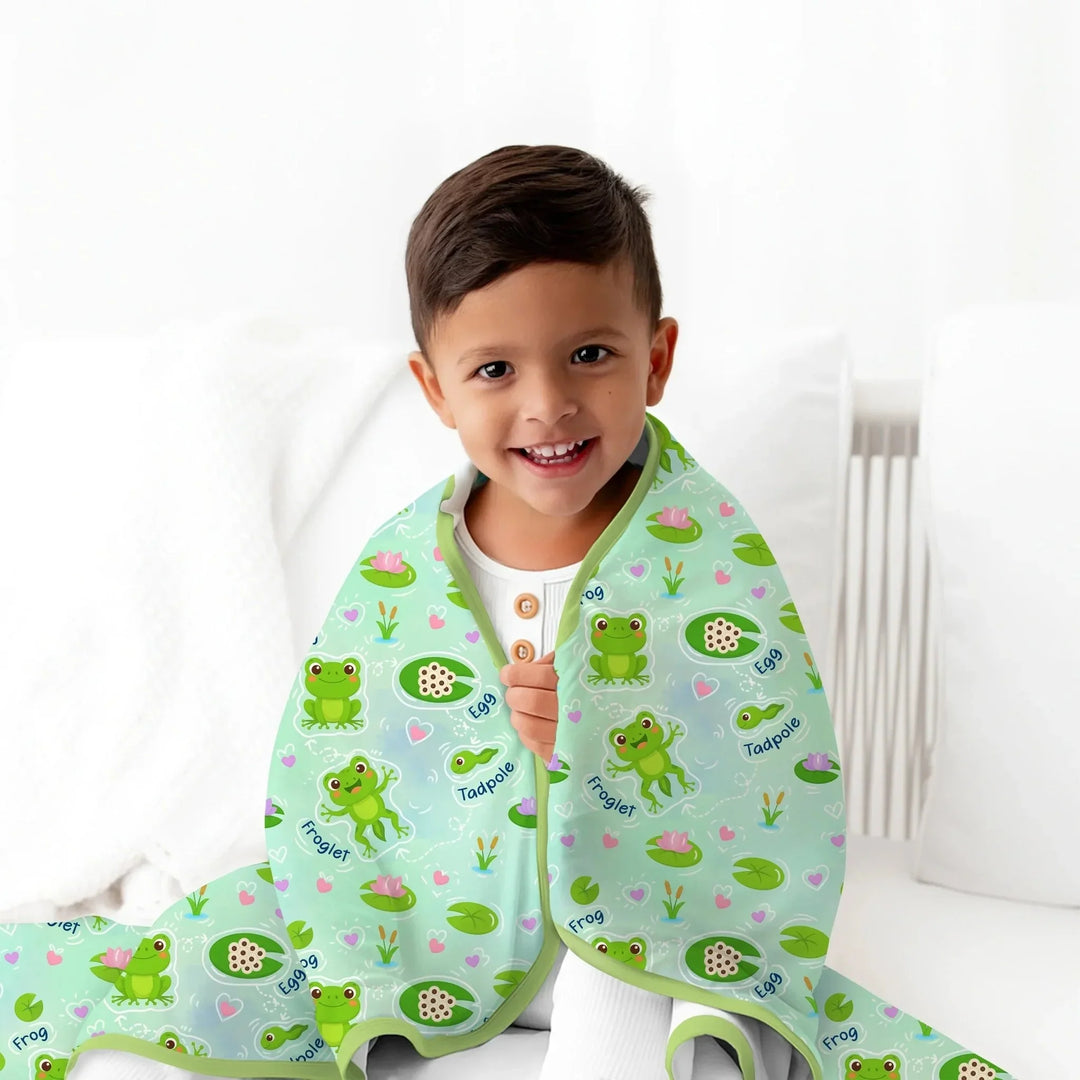 Little Wonders From Tadpole to Frog Toddler Blanket , Little Wonders From Tadpole to Frog Toddler Blanket - Default Title