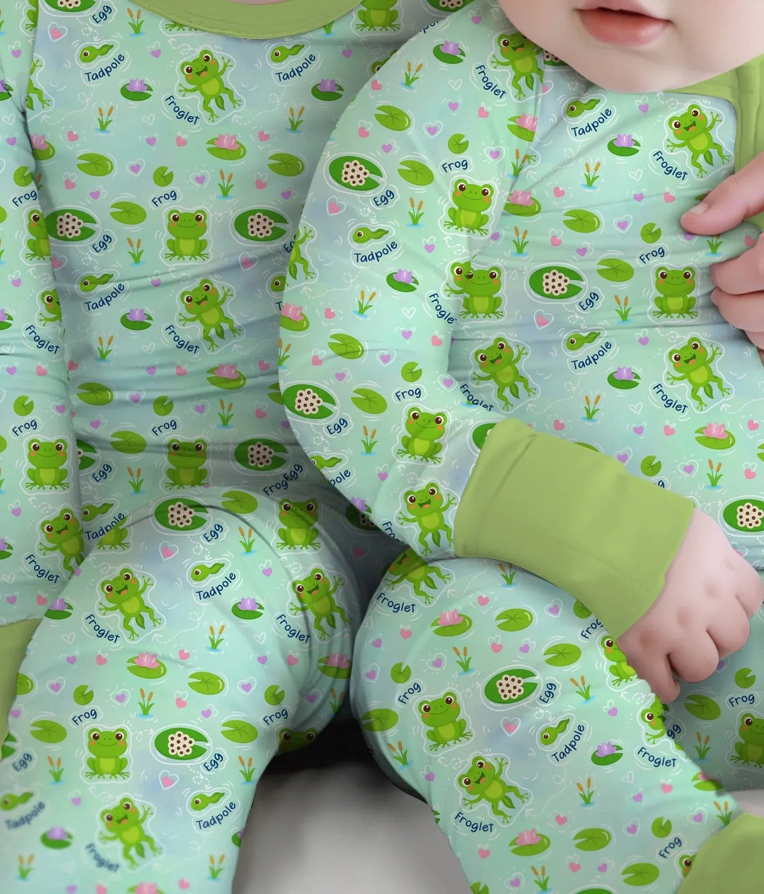 Little Wonders From Tadpole to Frog Two Piece Long Sleeve Pajama Set , Little Wonders From Tadpole to Frog Two Piece Long Sleeve Pajama Set - 12-18M