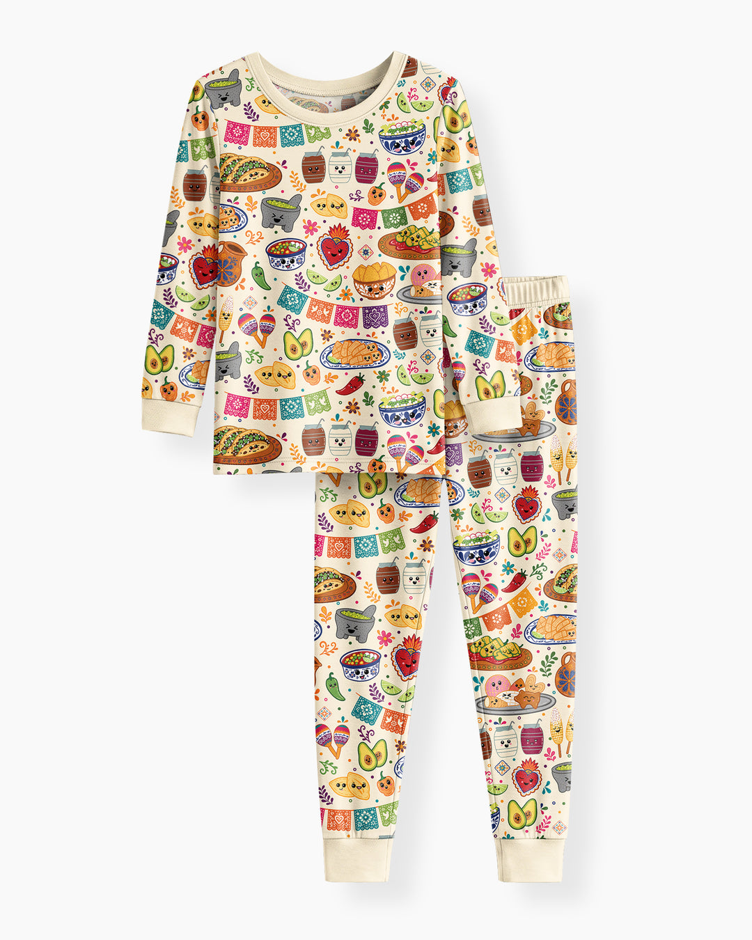 Viva Nuestra Cultura Bamboo Two Piece Long Sleeve Pajama Set