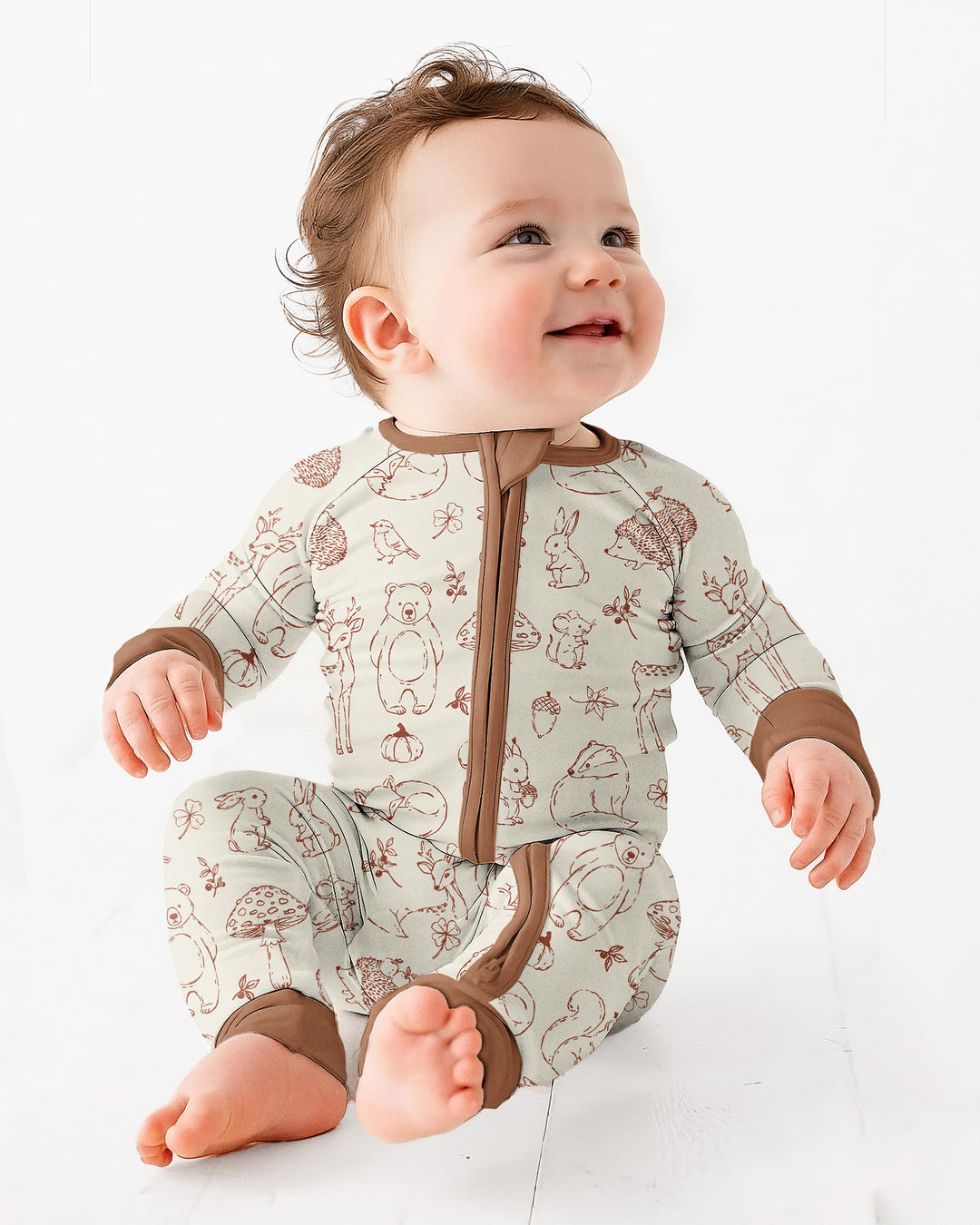 Gerippte Babykleidung mit individuellem Foto - Weich &amp; Skizzenhaft