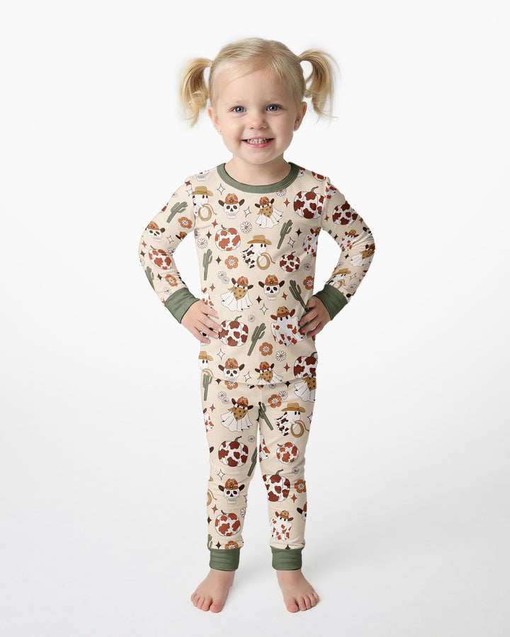 Spooky Rodeo Bamboo Two Piece Long Sleeve Pajama Set