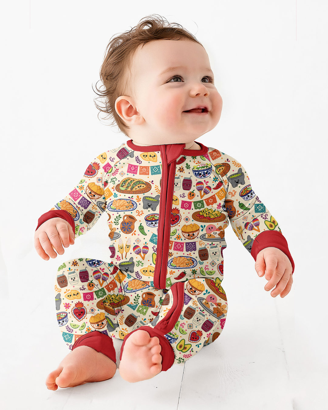 Gerippte Babykleidung mit individuellem Foto - Weich &amp; Skizzenhaft
