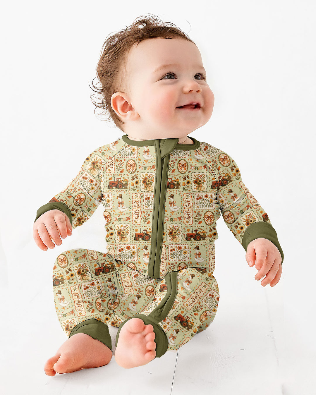 Gerippte Babykleidung mit individuellem Foto - Weich &amp; Skizzenhaft