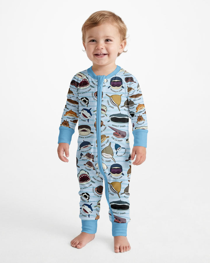 Shark Faces Bamboo Convertible Zippy