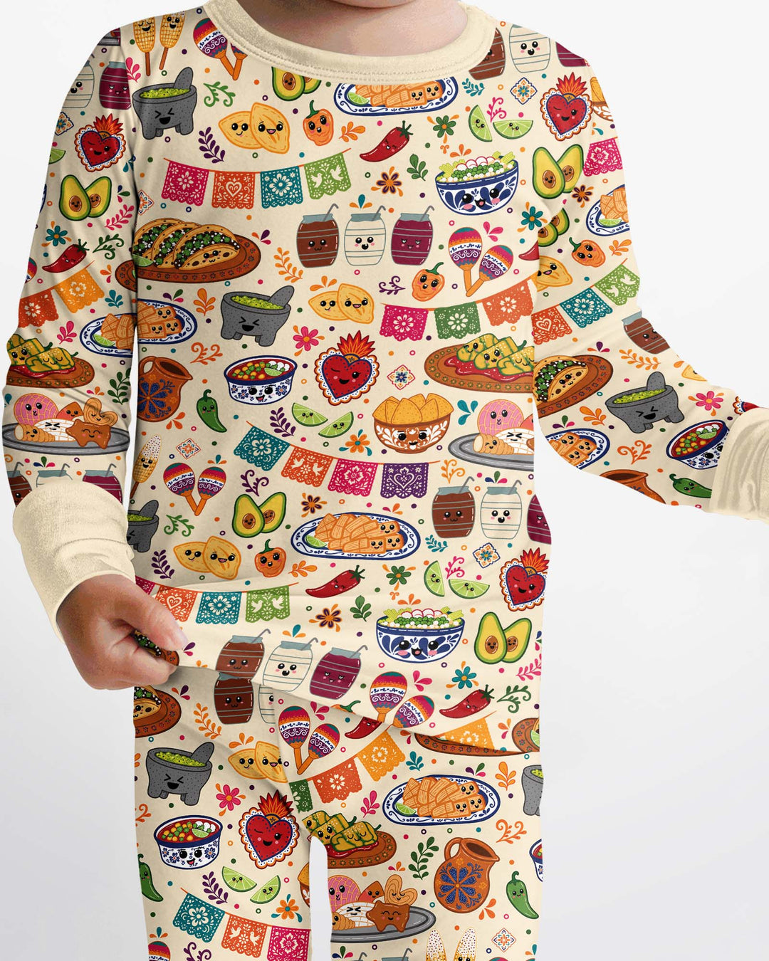 Viva Nuestra Cultura Bamboo Two Piece Long Sleeve Pajama Set