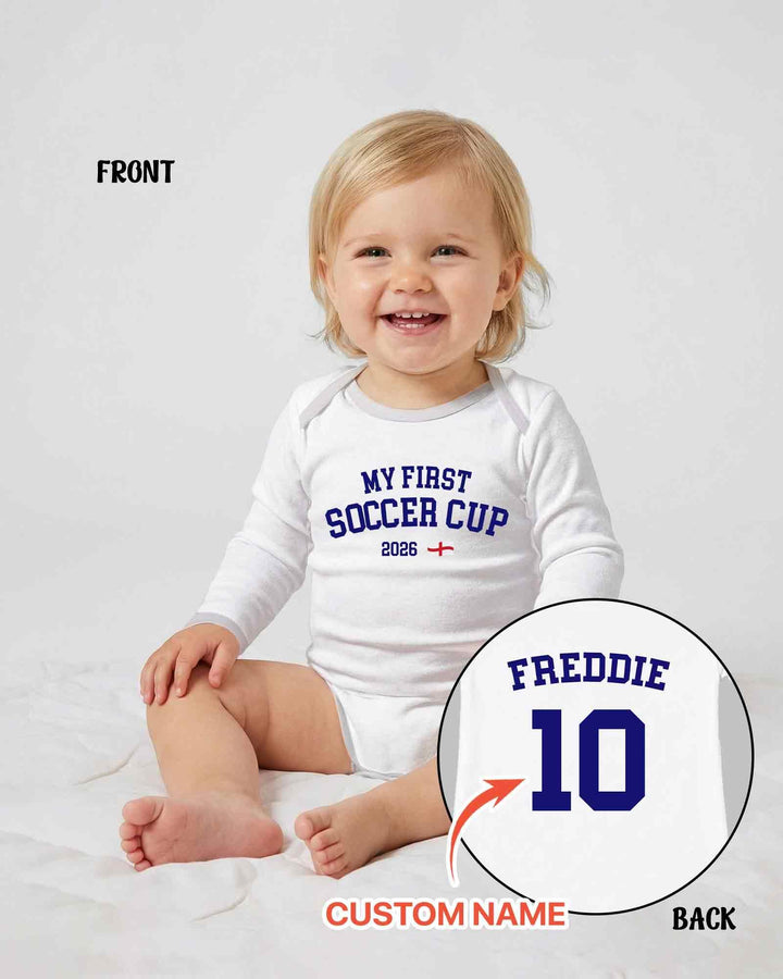 Gerippte Babykleidung mit individuellem Foto - Weich &amp; Skizzenhaft