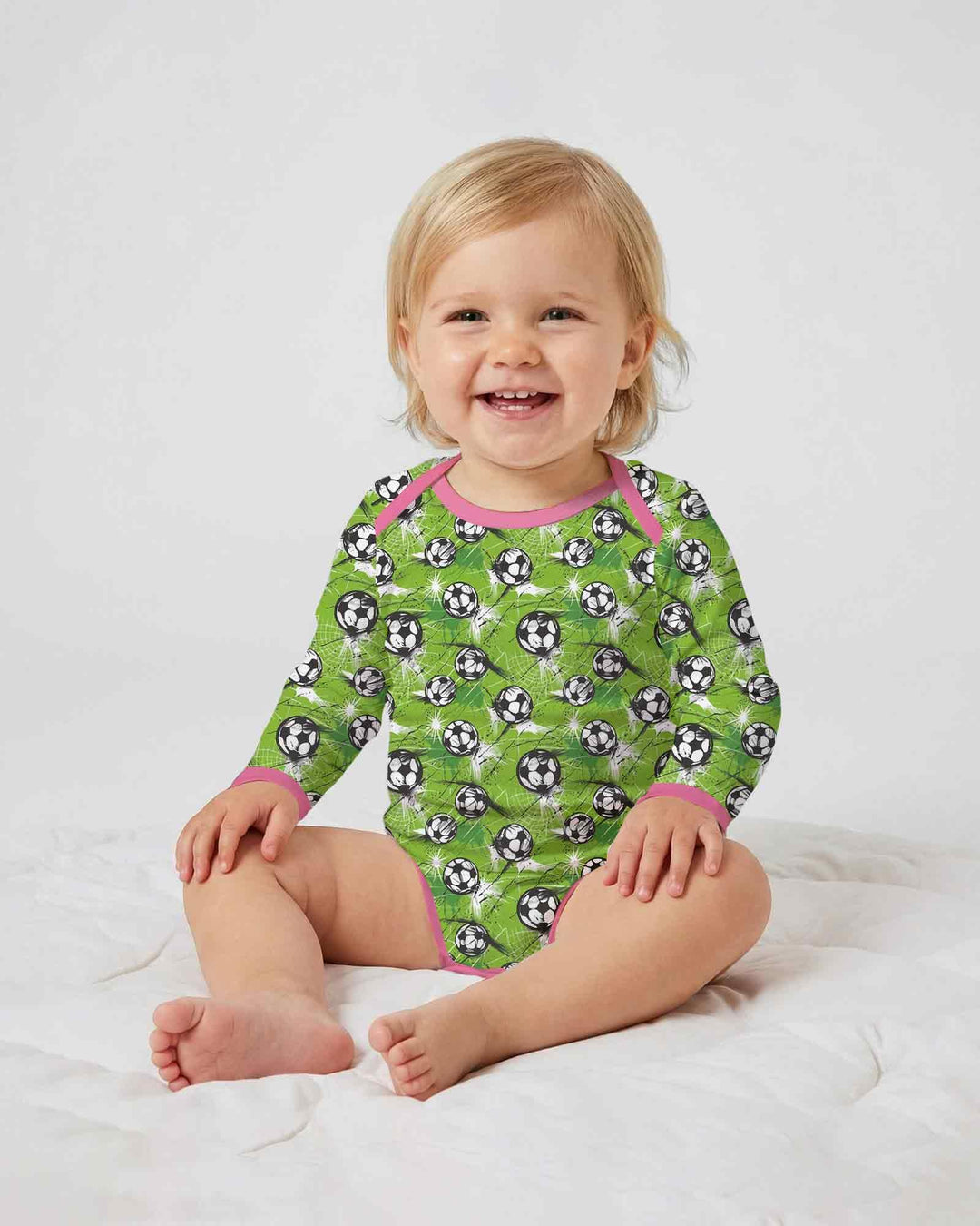 Gerippte Babykleidung mit individuellem Foto - Weich &amp; Skizzenhaft
