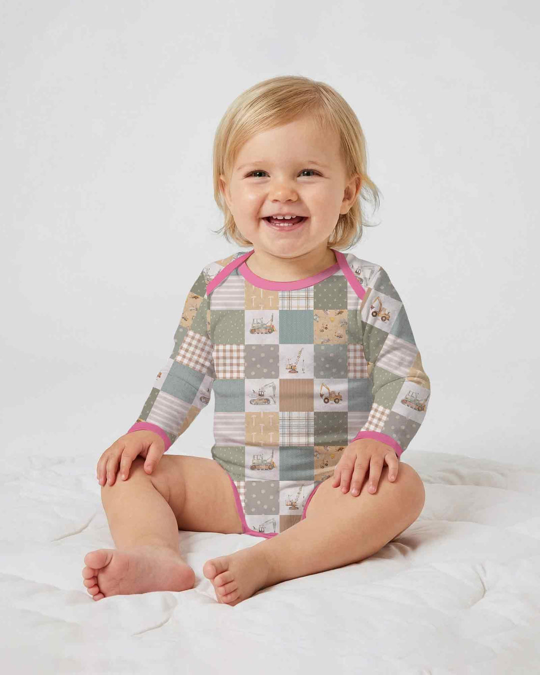 Construction Trucks Bamboo Bodysuit