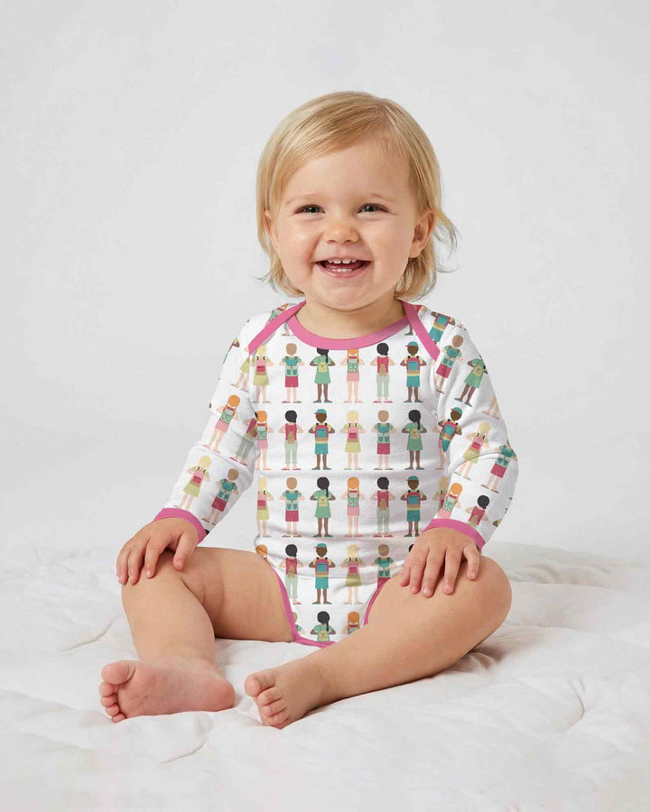 Gerippte Babykleidung mit individuellem Foto - Weich &amp; Skizzenhaft