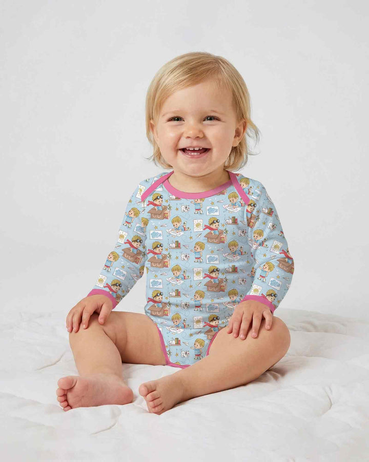 Gerippte Babykleidung mit individuellem Foto - Weich &amp; Skizzenhaft