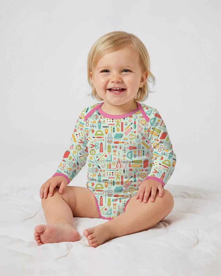 Gerippte Babykleidung mit individuellem Foto - Weich &amp; Skizzenhaft