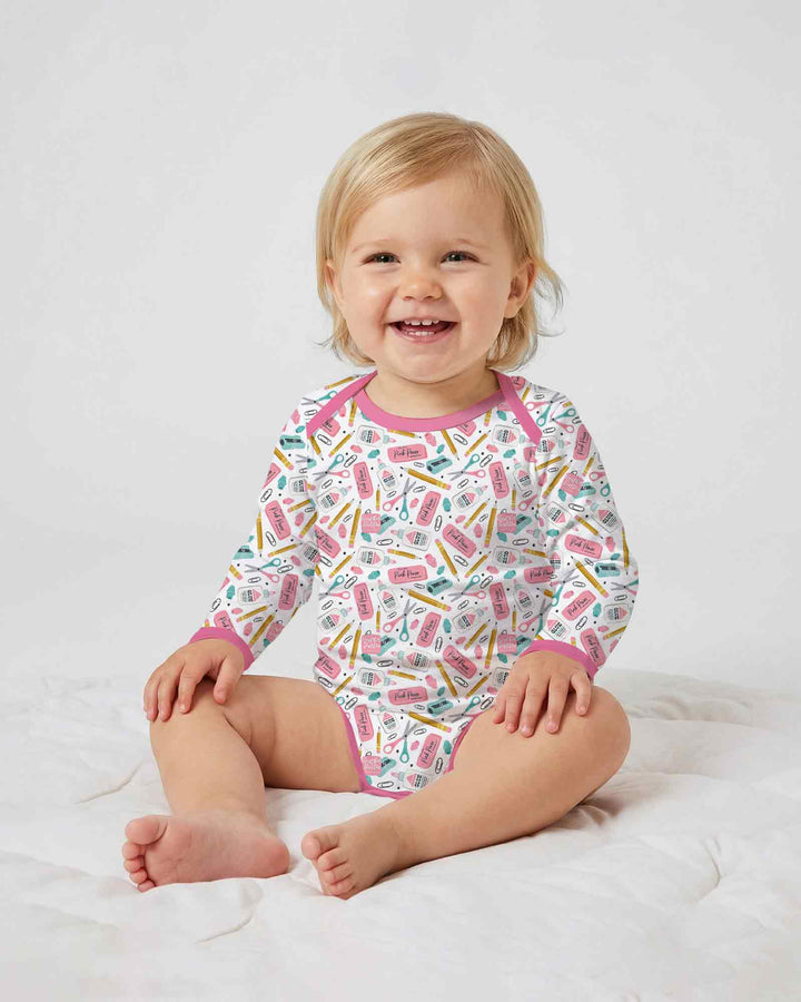 Gerippte Babykleidung mit individuellem Foto - Weich &amp; Skizzenhaft
