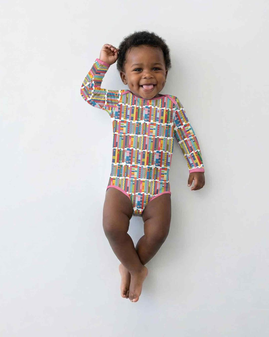 Rainbow Bookshelf Bamboo Bodysuit