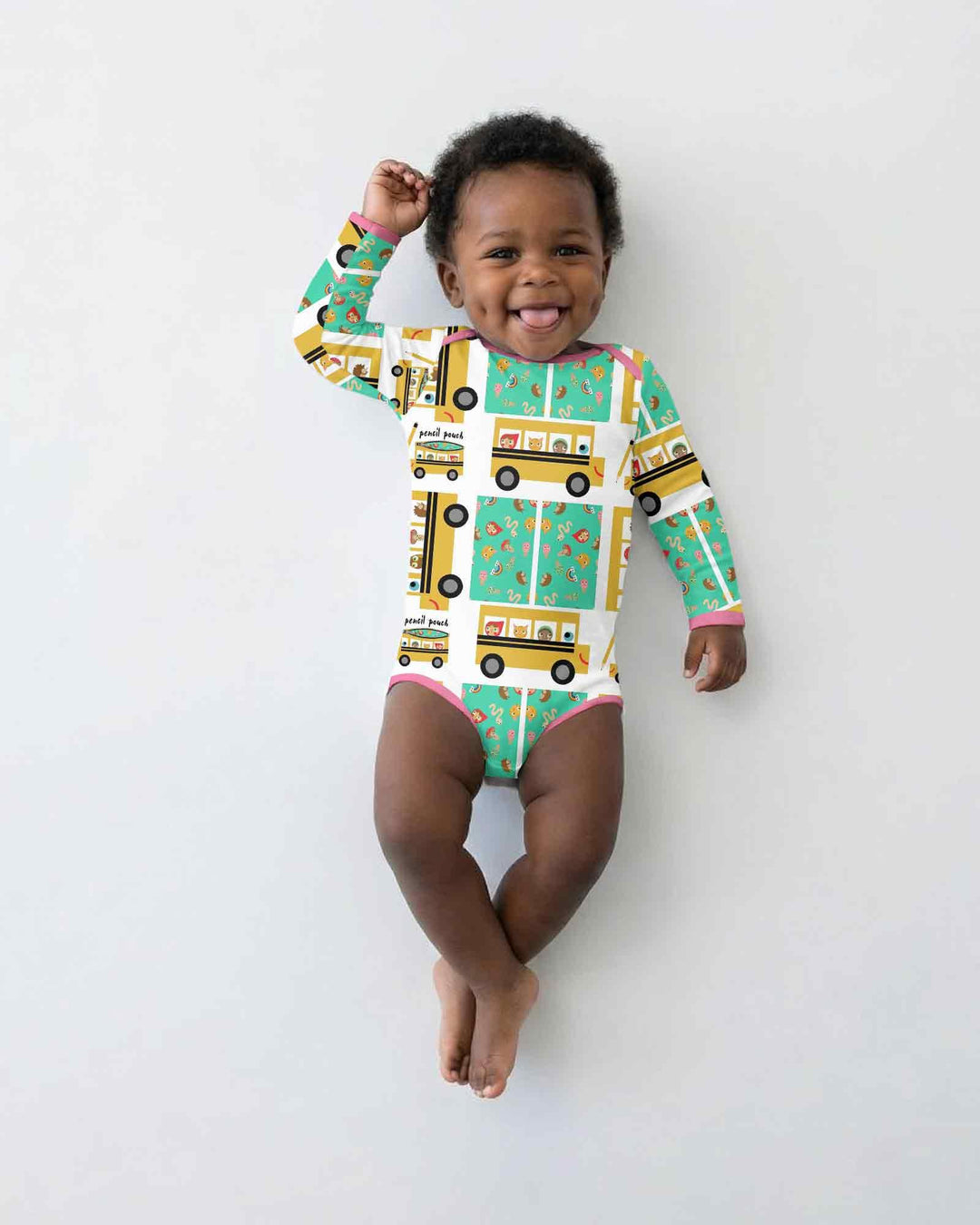 Gerippte Babykleidung mit individuellem Foto - Weich &amp; Skizzenhaft