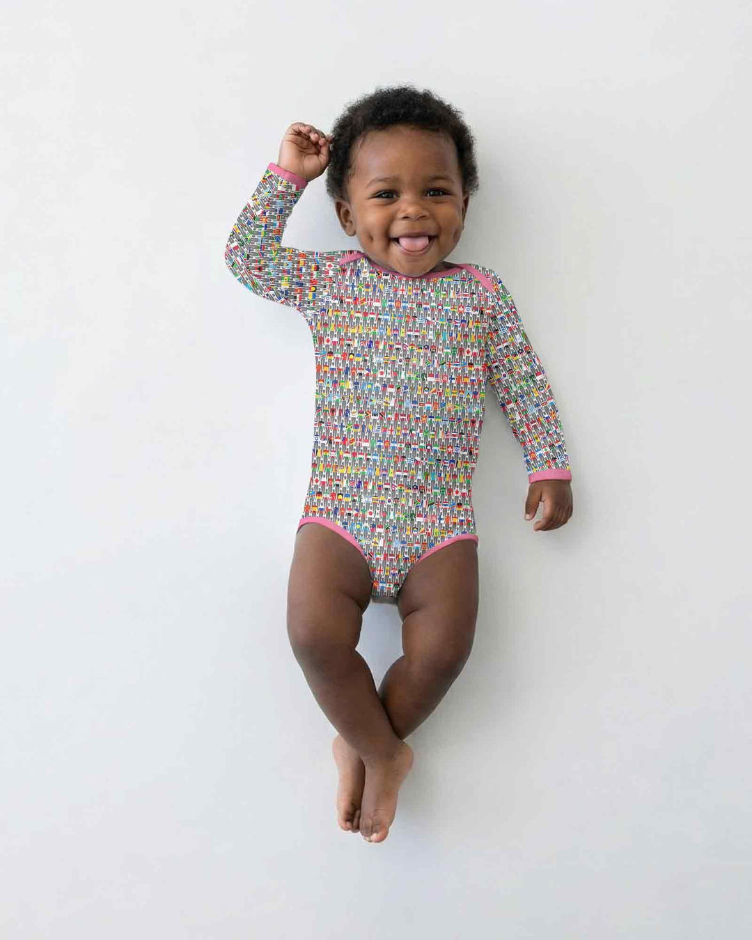 Gerippte Babykleidung mit individuellem Foto - Weich &amp; Skizzenhaft