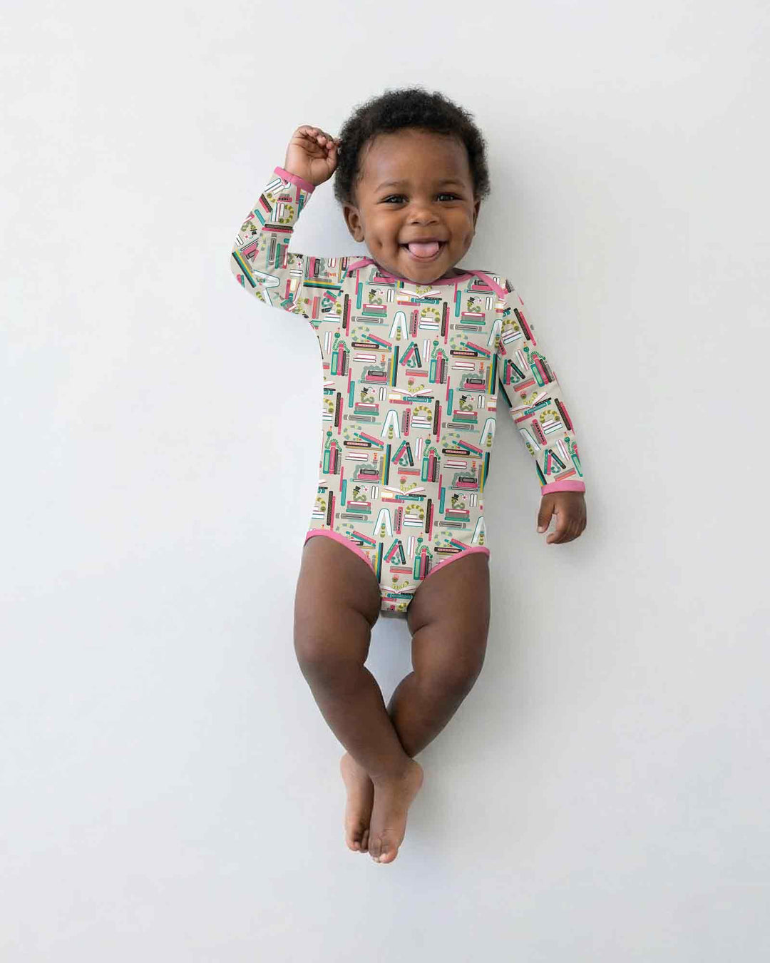 Gerippte Babykleidung mit individuellem Foto - Weich &amp; Skizzenhaft