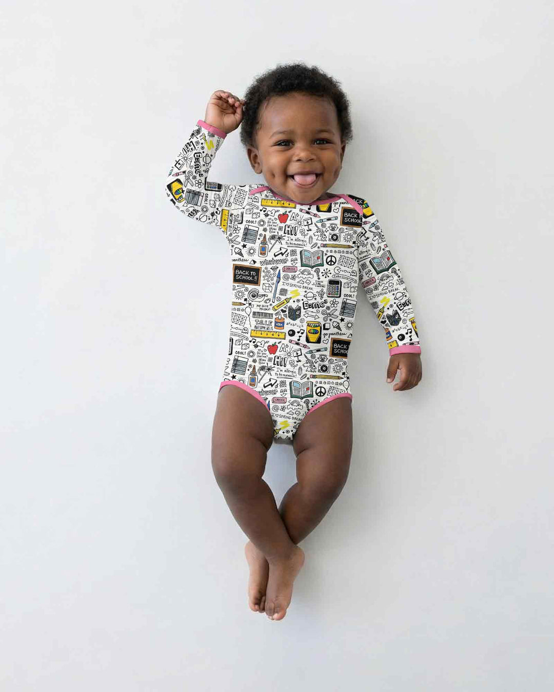Gerippte Babykleidung mit individuellem Foto - Weich &amp; Skizzenhaft