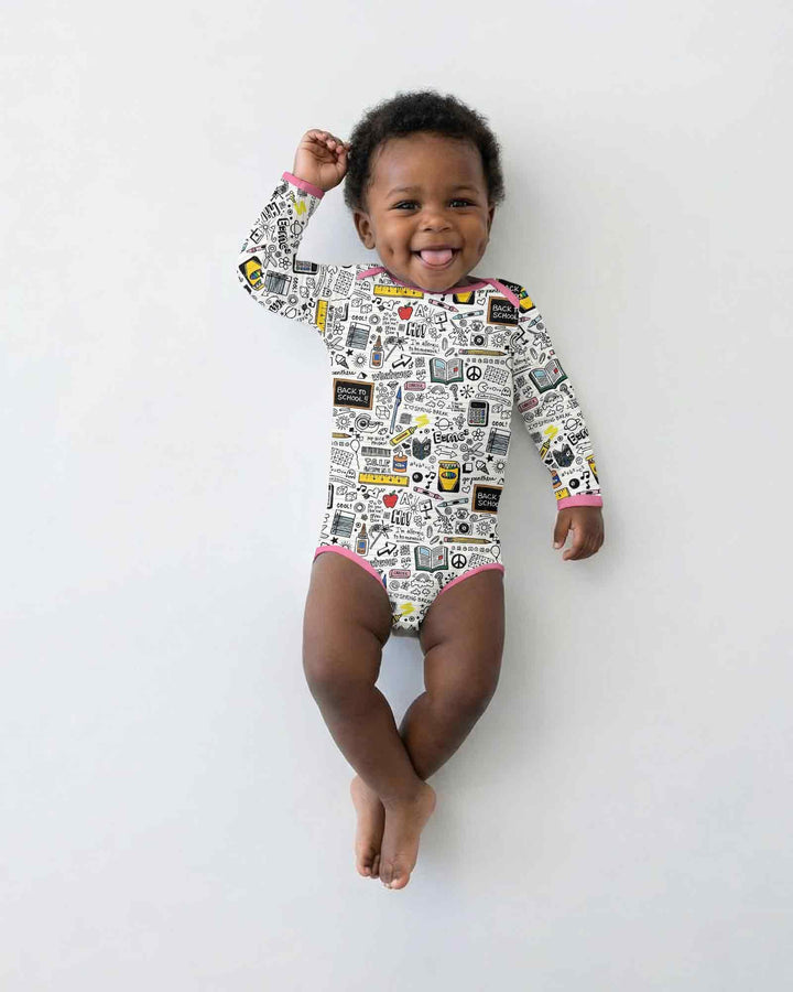 Gerippte Babykleidung mit individuellem Foto - Weich &amp; Skizzenhaft