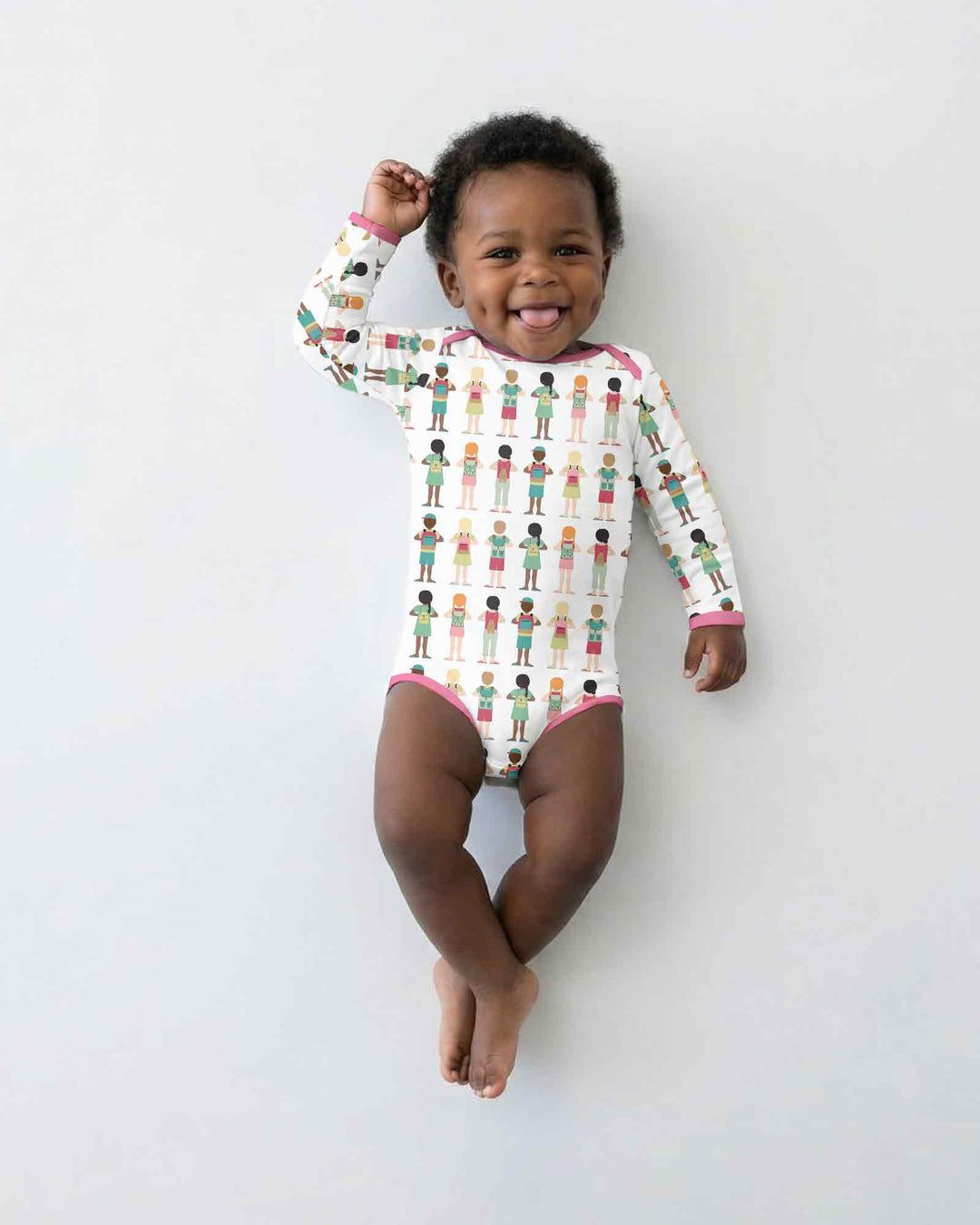 Gerippte Babykleidung mit individuellem Foto - Weich &amp; Skizzenhaft