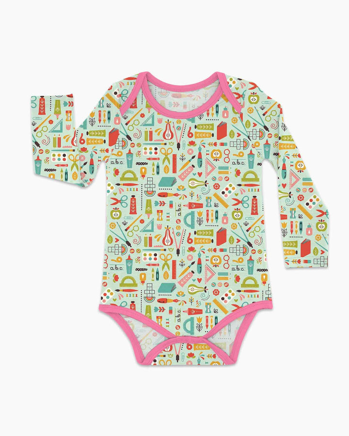 Gerippte Babykleidung mit individuellem Foto - Weich &amp; Skizzenhaft