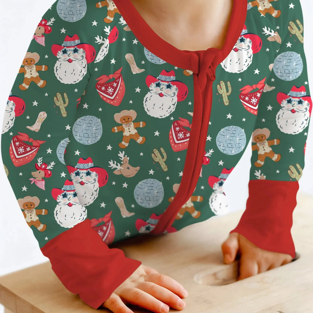 Lovely Western Christmas Boy Convertible Zippy , Lovely Western Christmas Boy Convertible Zippy - 0-3M