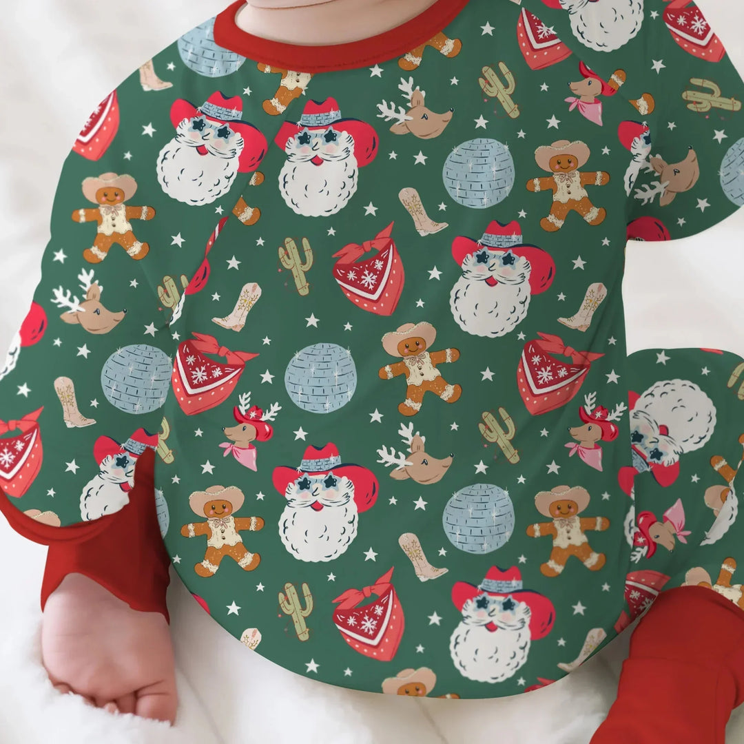 Lovely Western Christmas Boy Convertible Zippy , Lovely Western Christmas Boy Convertible Zippy - 0-3M