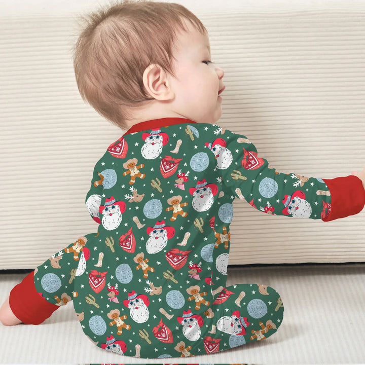 Lovely Western Christmas Boy Convertible Zippy , Lovely Western Christmas Boy Convertible Zippy - 0-3M
