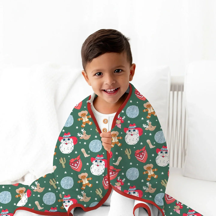 Lovely Western Christmas Boy Toddler Blanket , Lovely Western Christmas Boy Toddler Blanket - Default Title