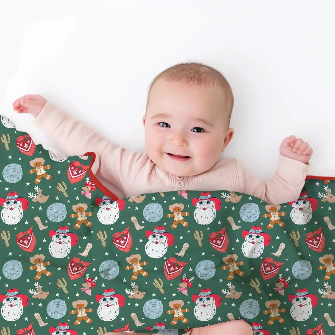 Lovely Western Christmas Boy Toddler Blanket , Lovely Western Christmas Boy Toddler Blanket - Default Title