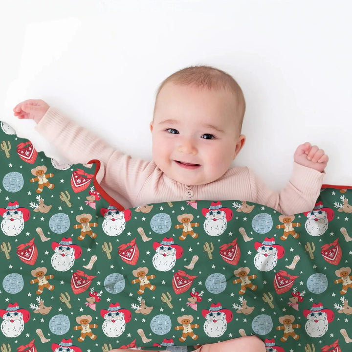 Lovely Western Christmas Boy Toddler Blanket , Lovely Western Christmas Boy Toddler Blanket - Default Title