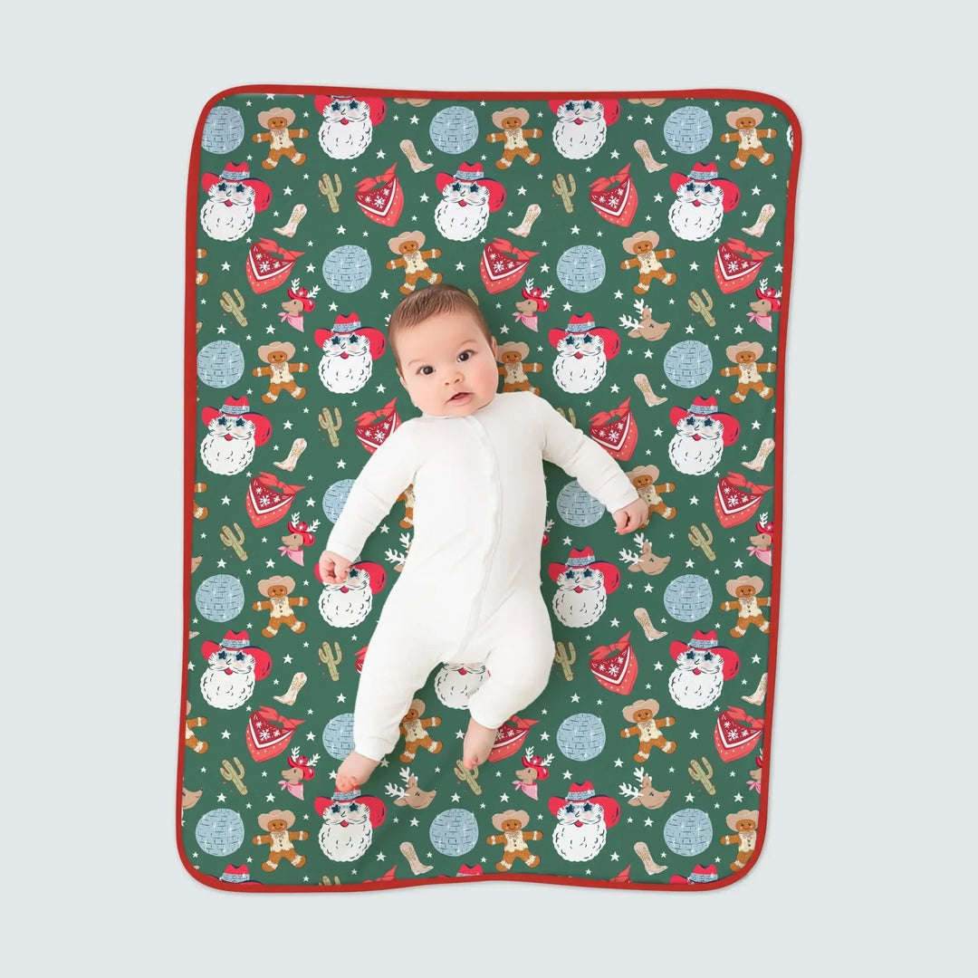 Lovely Western Christmas Boy Toddler Blanket , Lovely Western Christmas Boy Toddler Blanket - Default Title