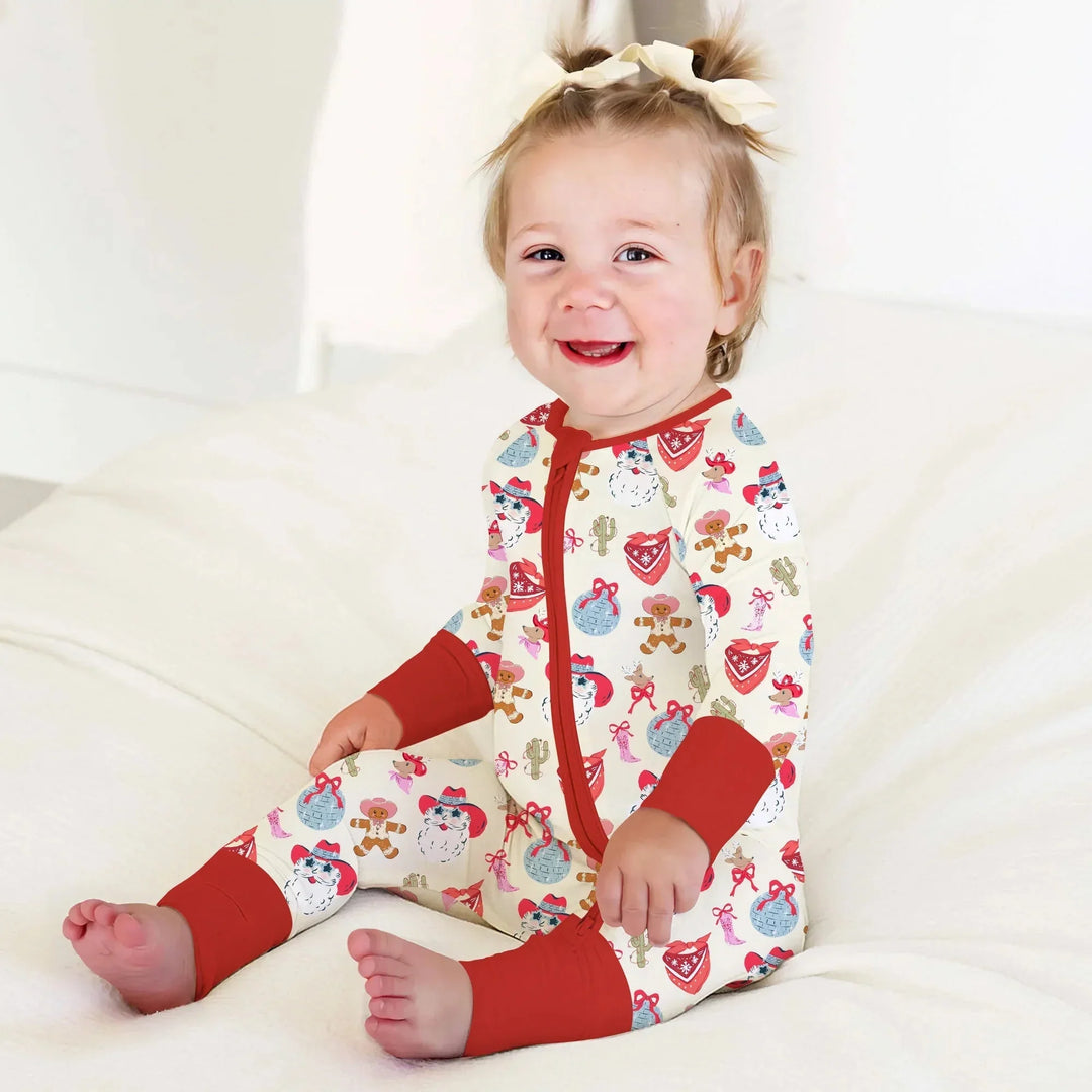 Lovely Western Christmas Girl Convertible Zippy , Lovely Western Christmas Girl Convertible Zippy - 0-3M