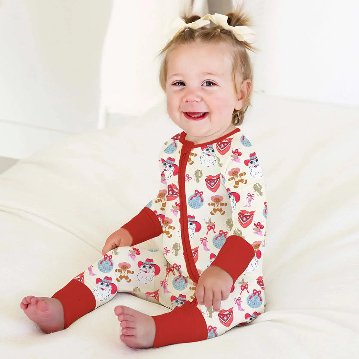 Lovely Western Christmas Girl Convertible Zippy , Lovely Western Christmas Girl Convertible Zippy - 0-3M
