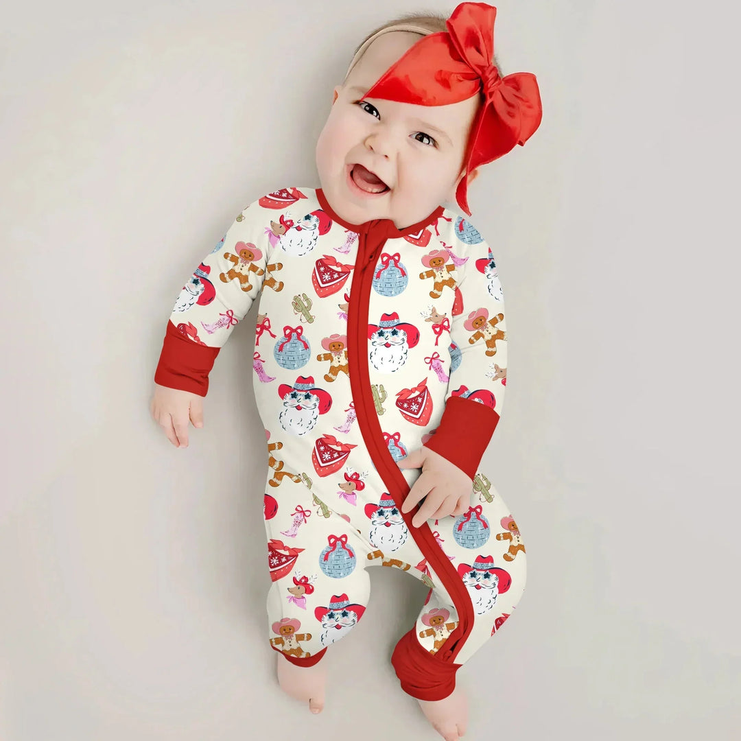 Lovely Western Christmas Girl Convertible Zippy , Lovely Western Christmas Girl Convertible Zippy - 0-3M