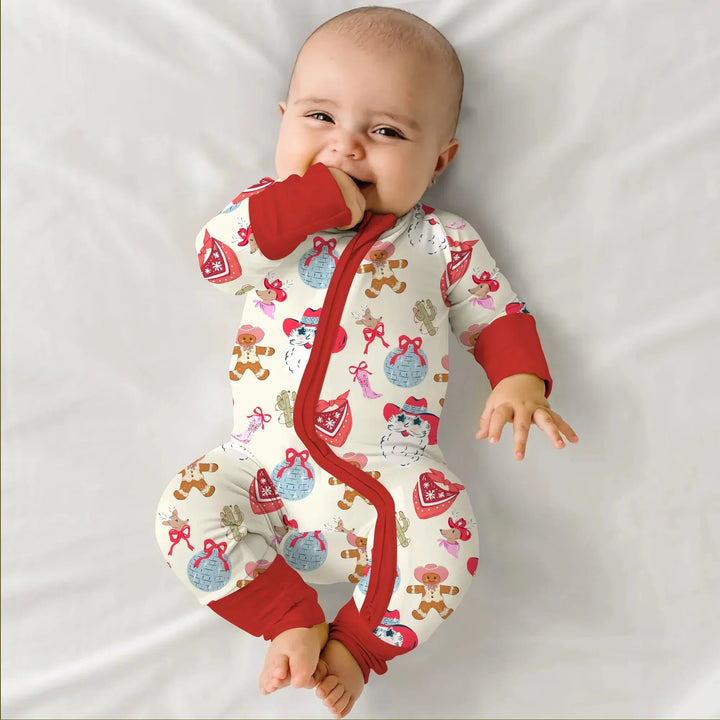 Lovely Western Christmas Girl Convertible Zippy , Lovely Western Christmas Girl Convertible Zippy - 0-3M