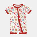 Lovely Western Christmas Girl Shorty Zippy , Lovely Western Christmas Girl Shorty Zippy - 0-3M