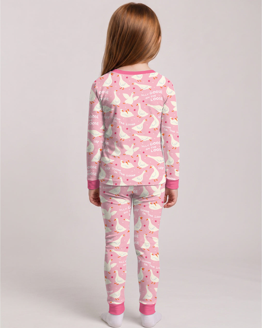 Silly Goose On The Loose Bamboo Two Piece Long Sleeve Pajama Set