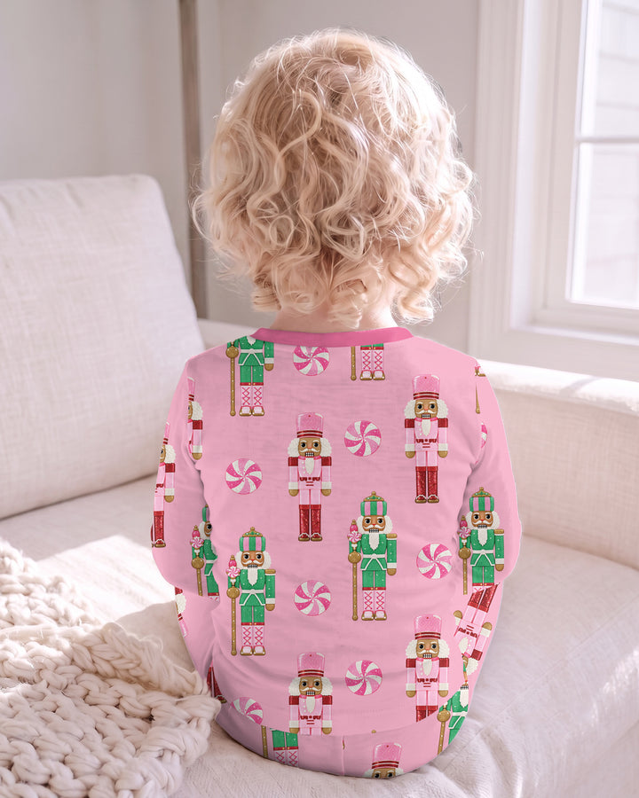 Pink Nutcracker Dreams Bamboo Two Piece Long Sleeve Pajama Set