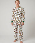 Preppy Christmas Mallard Duck Bamboo Men's Pajama Set
